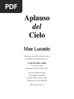 Aplauso Del Cielo, Max Lucado