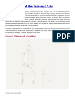 Knee Pain and The Internal Arts: Correct Alignment (Standing)