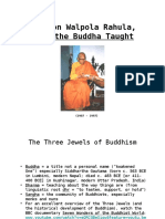 Notes On Rahula, What The Buddha Taught