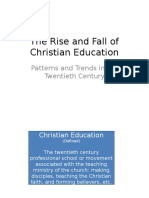 The Rise and Fall of Christian Education