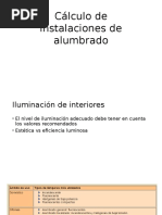 Cálculo de Instalaciones de Alumbrado