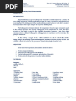 Distillation Boiling Point Determination
