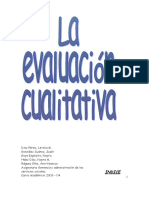 La Evaluacion Cualitativa