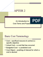 An Introduction To Cost Terms and Purposes