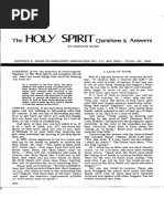 Kenneth E Hagin - Leaflet - The Holy Spirit, Questions & Answers