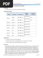 6.5.1.3 Packet Tracer Skills Integration Challenge