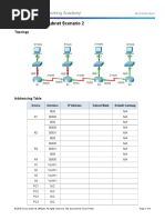 Appendix Packet Tracer - Subnetting Scenario 2