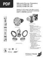 Pressure Transmitter Deltabar Pmd230 Pmd230 Endress Hauser