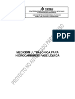 PROY-NRF-240-PEMEX-2008 Sistema D Medicion Ultrasonica D Hidrocarburos en Fase Liquida