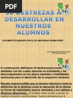 50-Destrezas A Desarrollar Con Mis Alumnos-Por Martiniano