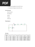 Impedance of A Series RLC Circuit