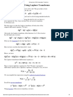 Solving Linear ODE Using Laplace Transforms: Formulas