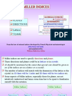 Miller - Indices of Planes, Directions