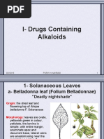 Alkaloidal Crude Drugs