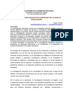 La Investigación Educativa Como Base de La Nueva Educación LOPEZ Y FARFAN