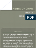 Elements of Crime