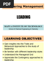 Engineering Management: Leading