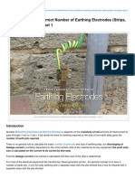 How To Determine Correct Number of Earthing Electrodes Strips Plates and Pipes Part 1