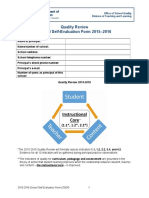 School Self Evaluation Form 1516