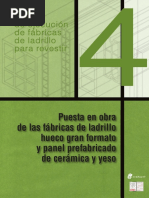 Manual de Ejecución de Fábricas de Ladrillo para Revestir - C4