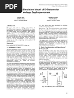 PSCAD Simulation Model of D-Statcom For Voltage Sag Improvement