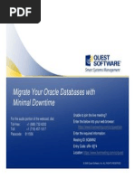 SharePlex Oracle Migrations Webcast 1