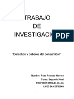 Trabajo de Investigacion... DERECHOS de CONSUMIDOR