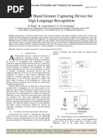 Trajectory of Hand Gesture Capturing Device For Sign Language Recognition