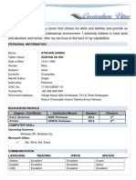 Iftikhar Ahmad CV Masal Qilla