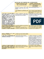 CUADRO COMPARATIVO DE LOS CAMPOS DE LA PEDAGOGÍA Ciclo 2