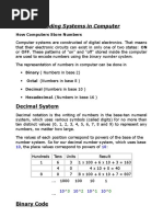 Coding System in Computer