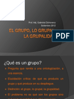 El Grupo Lo Grupal La Grupalidad