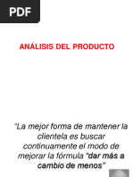 Analisis Del Producto