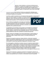 Habilidades Comunicativas Con El Paciente - Ejemplo Primera Consulta