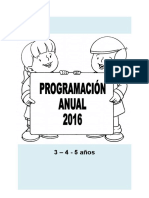 Programación Anual Inicial 3, 4, 5 Años 2016