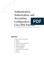 Authentication Authorization and Accounting Configuration On The Cisco PIX Firewall