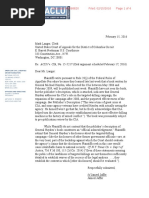 ACLU v. CIA Hayden Letter