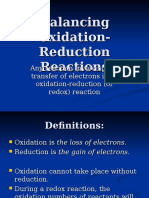 Balancing Oxidation-Reduction Reactions