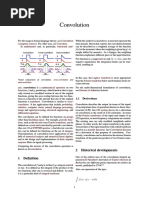 Convolution: 2 Historical Developments