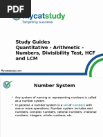 Numbers. Divisibility Tests, HCF and LCM