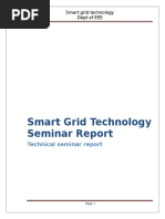 Smart Grid Technology Seminar Report