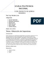 Saponinas Informe Final de Semestre