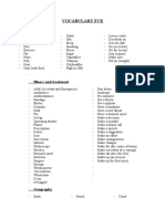 Vocabulary Fce