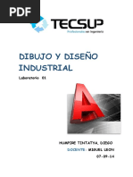 Dibujo Y Diseño Industrial: Laboratorio 01