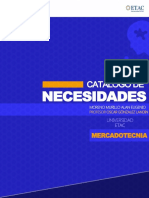 Catálogo de Necesidades