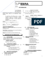 SEMANA N°05 ALGEBRA Factorizacion