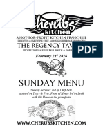 Sunday Menu: The Regency Tavern