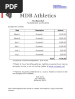 2016 Basketball Fee Schedule