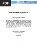 Generalized Anxiety Disorder: Patient Treatment Manual