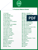 Productos para Utilizar en Libreria